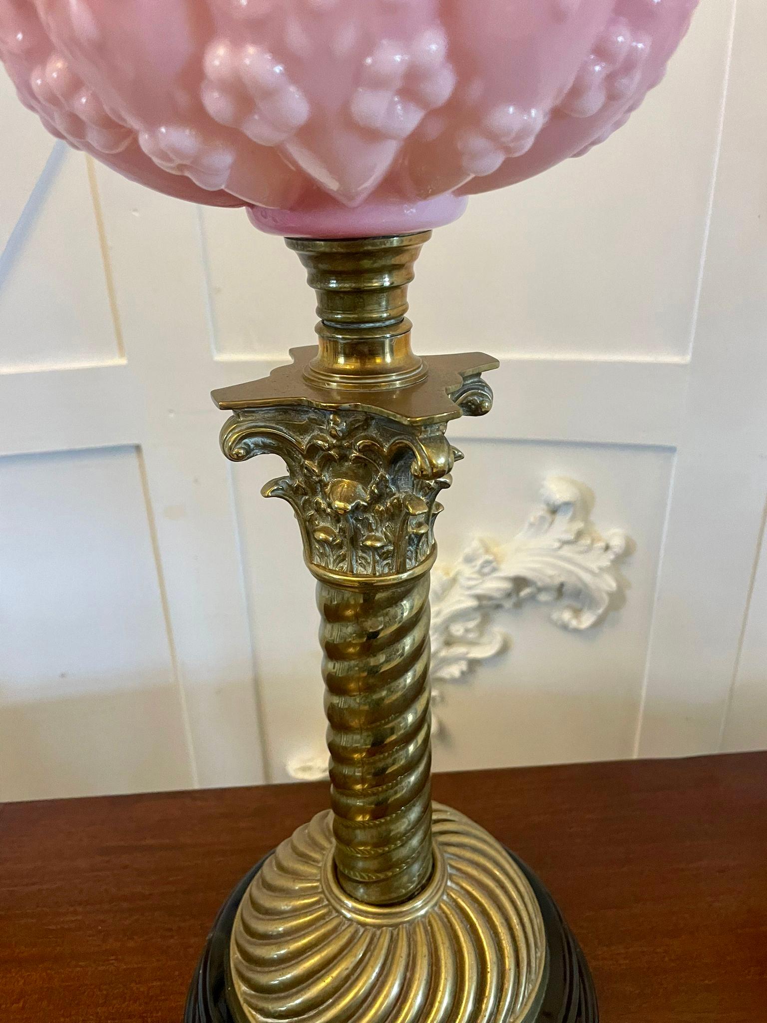 pink oil lamp