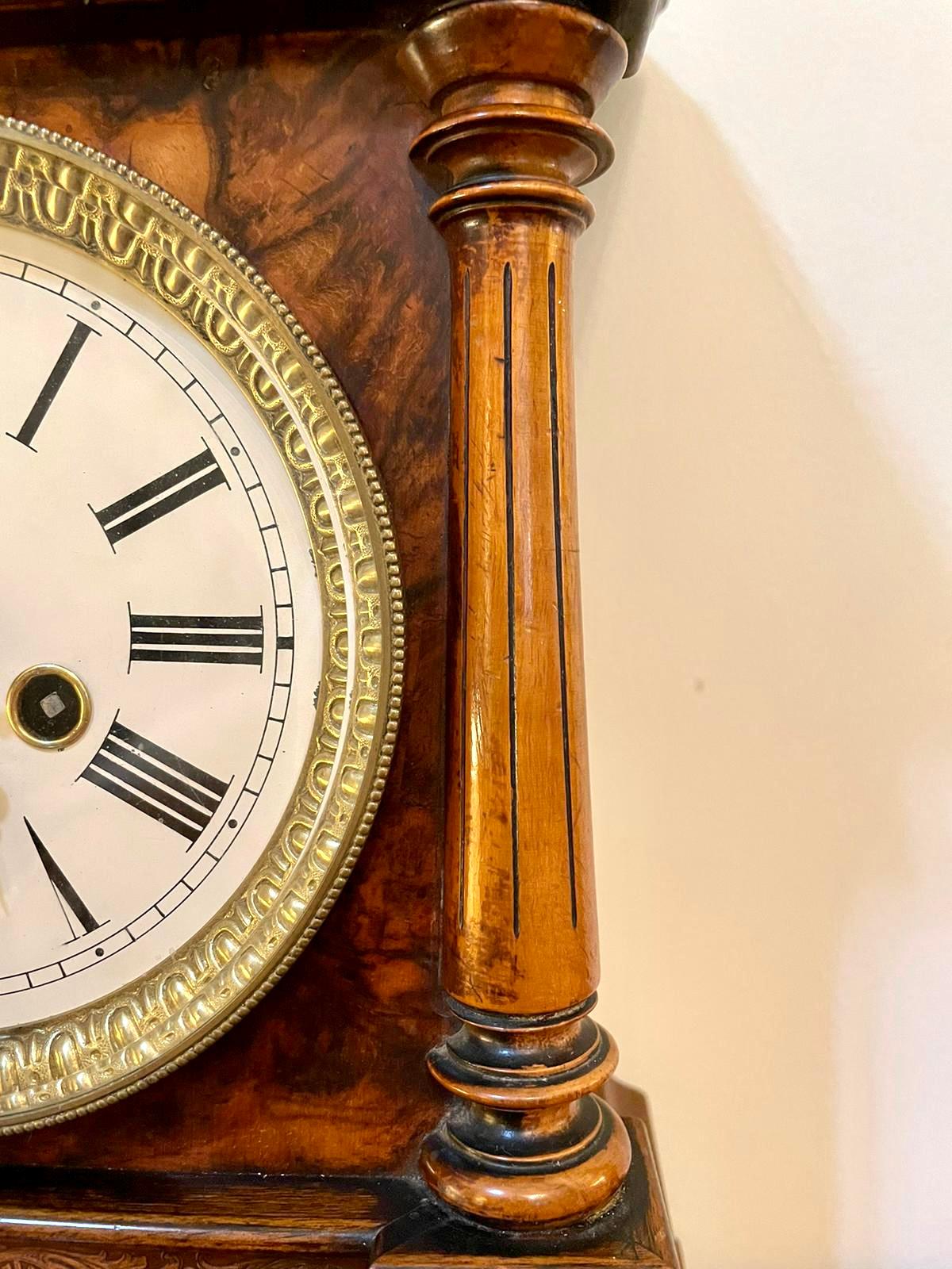 Outstanding Quality Antique Victorian Burr Walnut Bracket Clock 7