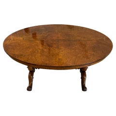 Outstanding Quality Antique Victorian Burr Walnut Centre / Dining Table