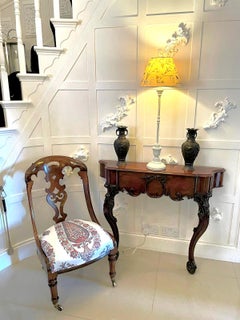 Outstanding Quality Antique Victorian Carved Mahogany Console Table