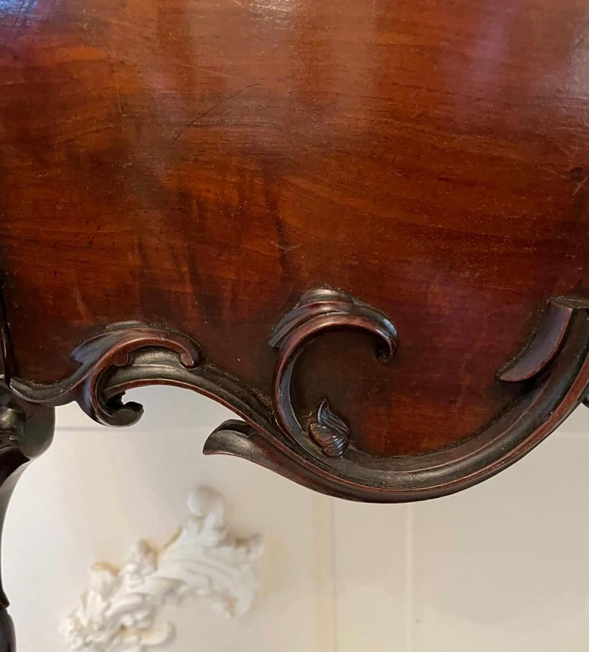 victorian console table with drawers