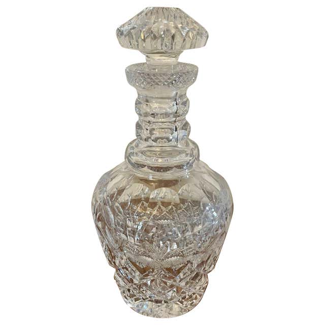 Wonderful quality antique Edwardian cut glass decanter For Sale at 1stDibs