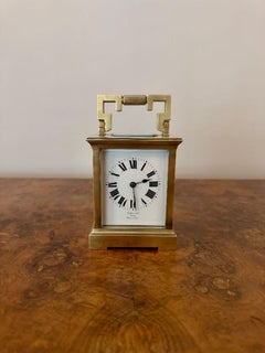 Outstanding quality antique Victorian French brass striking carriage clock