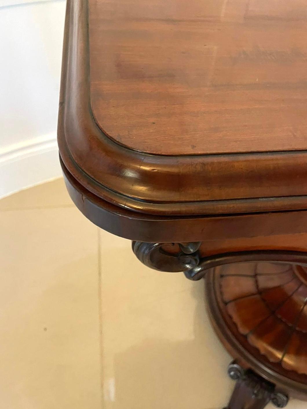 Table à cartes/côté en acajou d'époque victorienne de qualité exceptionnelle en vente 4