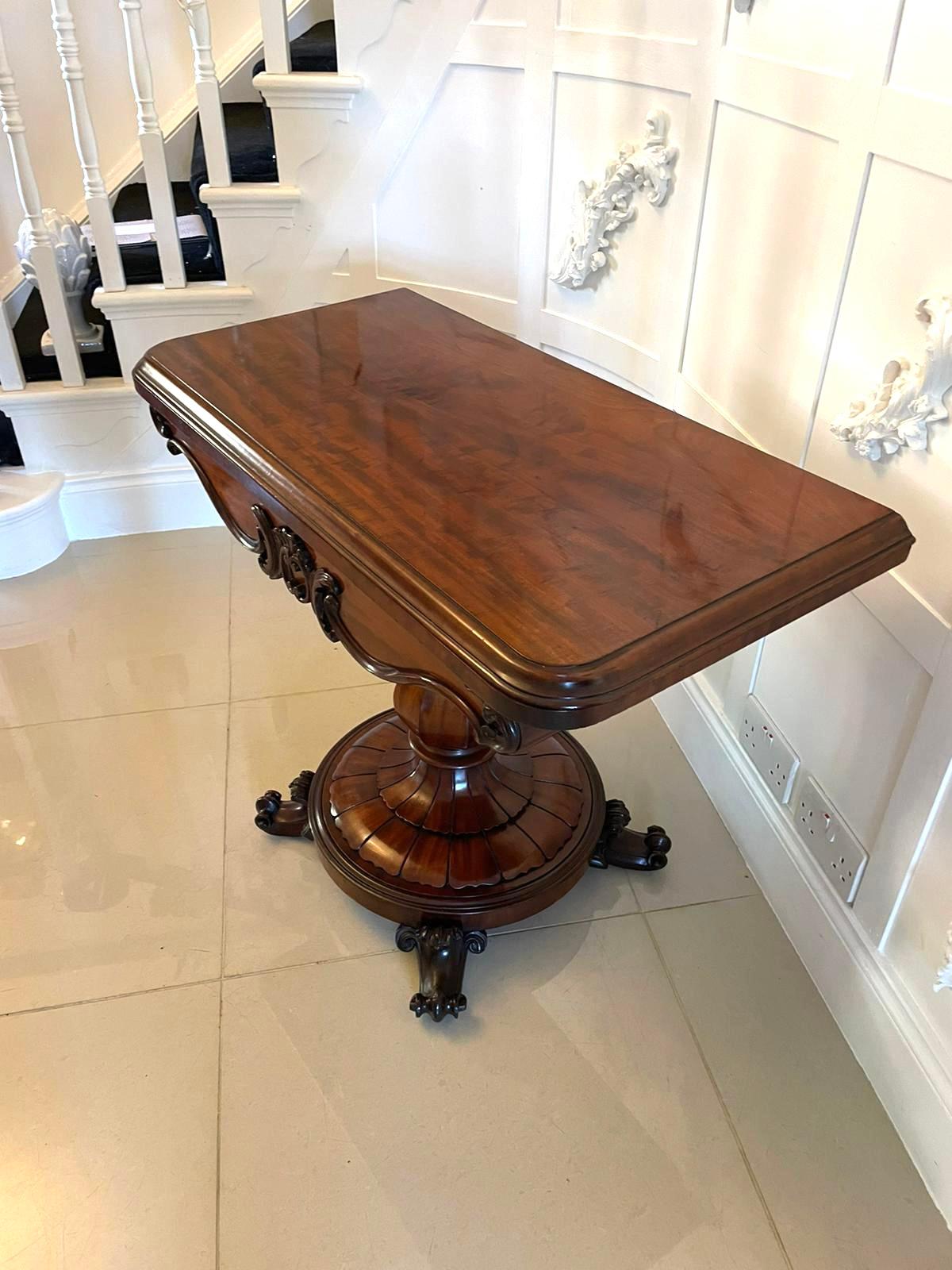 Outstanding Quality Antique Victorian Mahogany Card/Side Table In Good Condition For Sale In Suffolk, GB