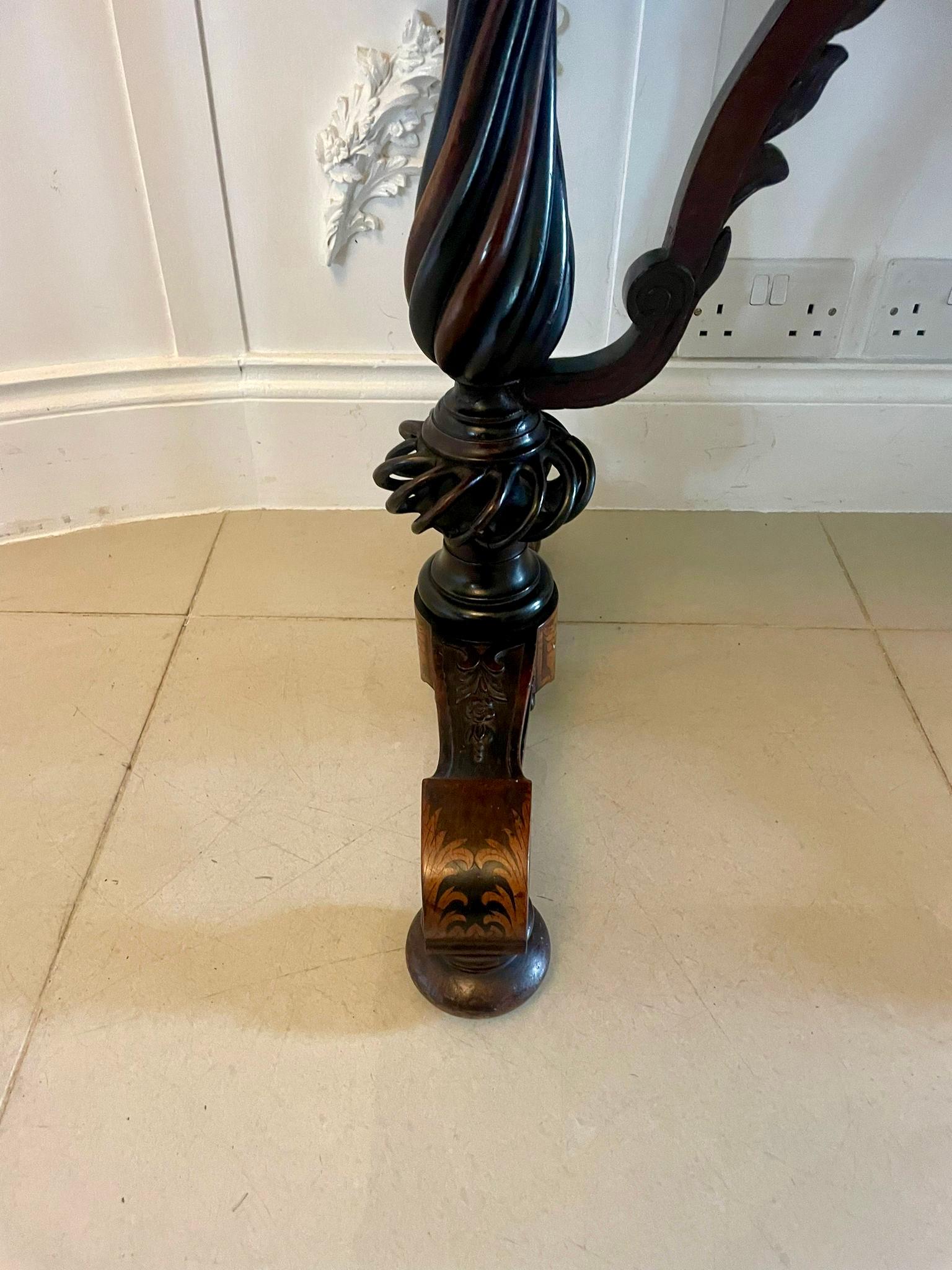 Outstanding Quality Antique Victorian Marquetry Inlaid Burr Walnut Games Table For Sale 3