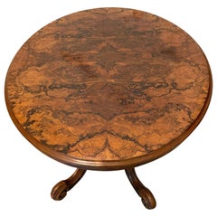 Outstanding Quality Antique Victorian Oval Burr Walnut Centre Table