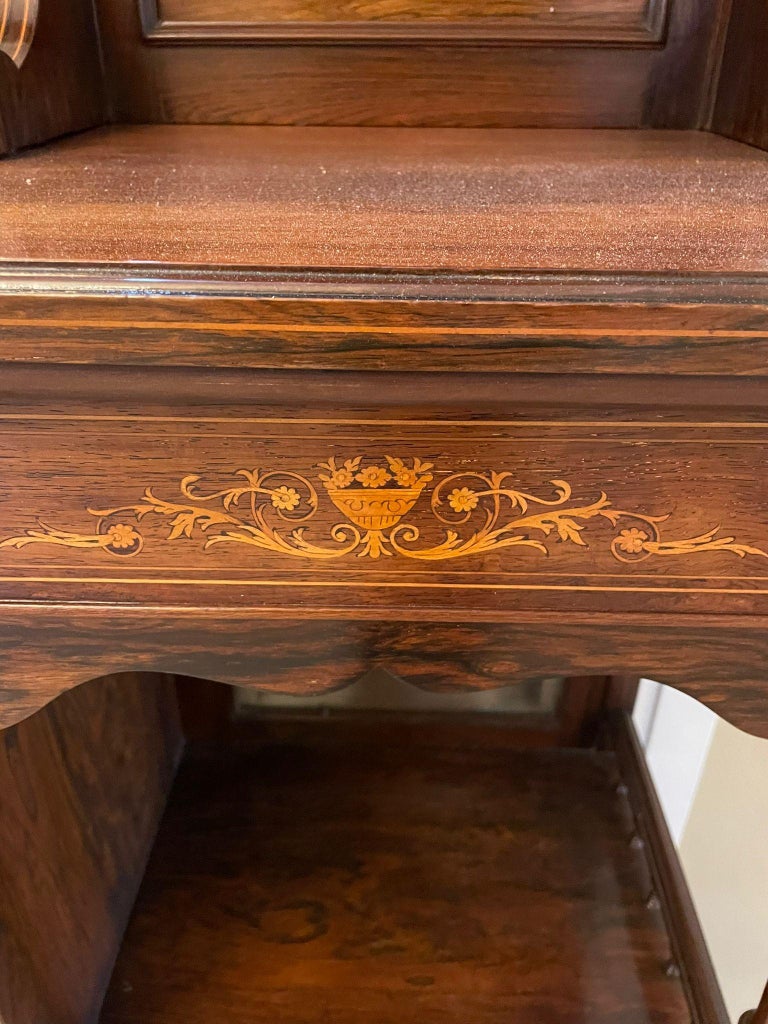 Outstanding Quality Antique Victorian Rosewood Inlaid Side For