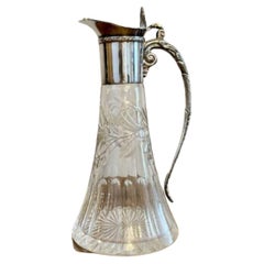 Outstanding quality Antique Victorian silver plated claret jug 