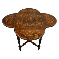 Outstanding Quality Antique Victorian Walnut Marquetry Inlaid Centre Table