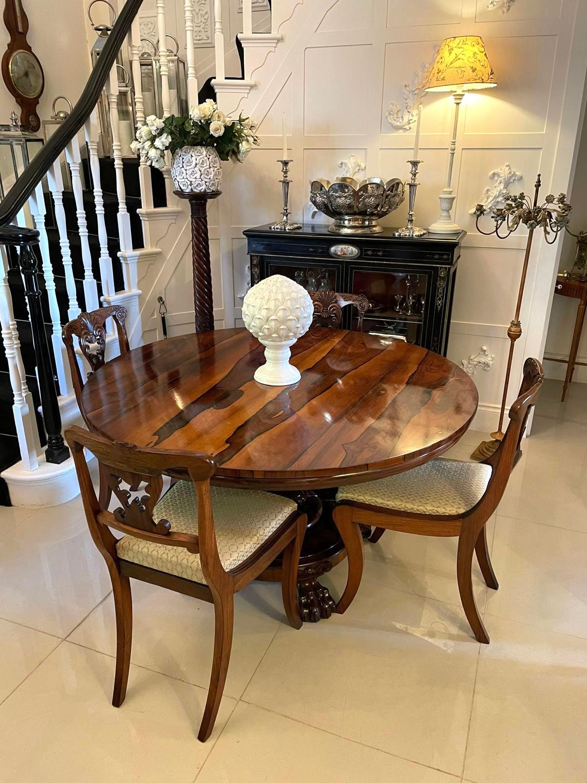 ​​Outstanding Quality Antique William IV Circular Rosewood Centre Table  For Sale 4