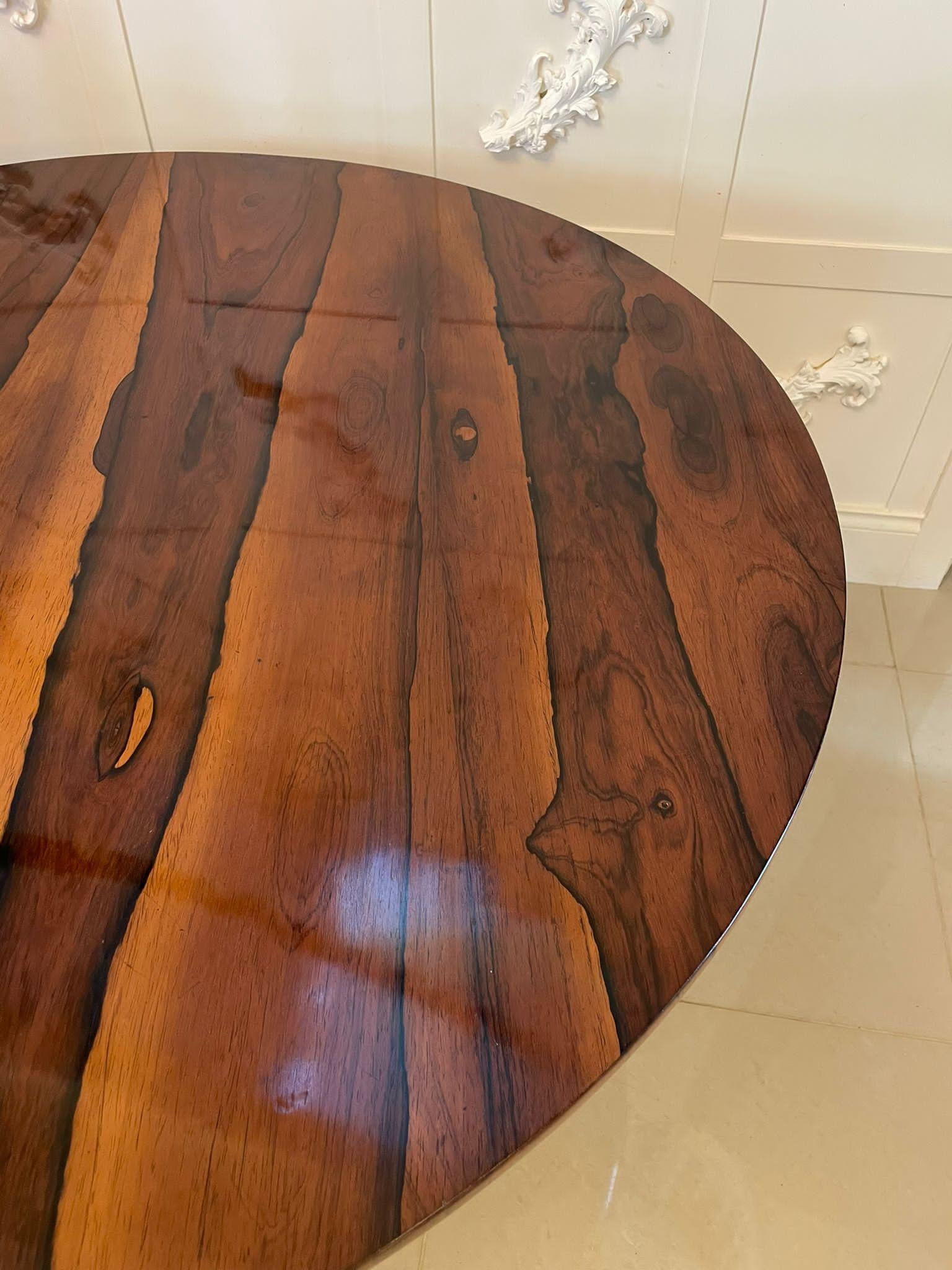 Outstanding Quality Antique William IV Circular Rosewood Centre Table For Sale 11