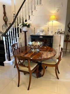 Outstanding Quality Antique William IV Circular Rosewood Centre Table