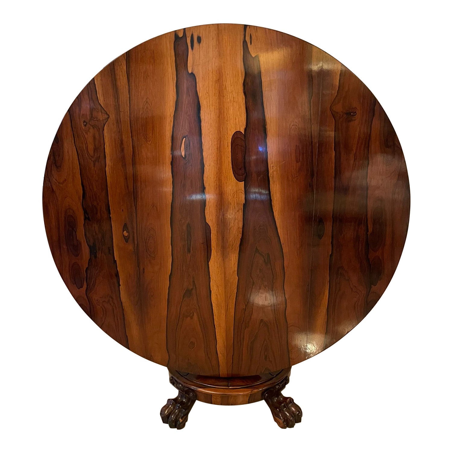 Outstanding Quality Antique William IV Circular Rosewood Centre Table