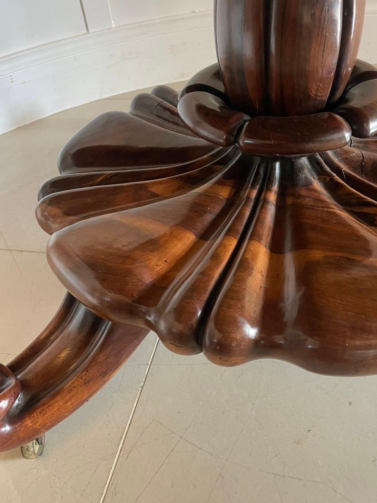 Outstanding Quality Antique William IV Rosewood Circular Dining/Centre Table  For Sale 1