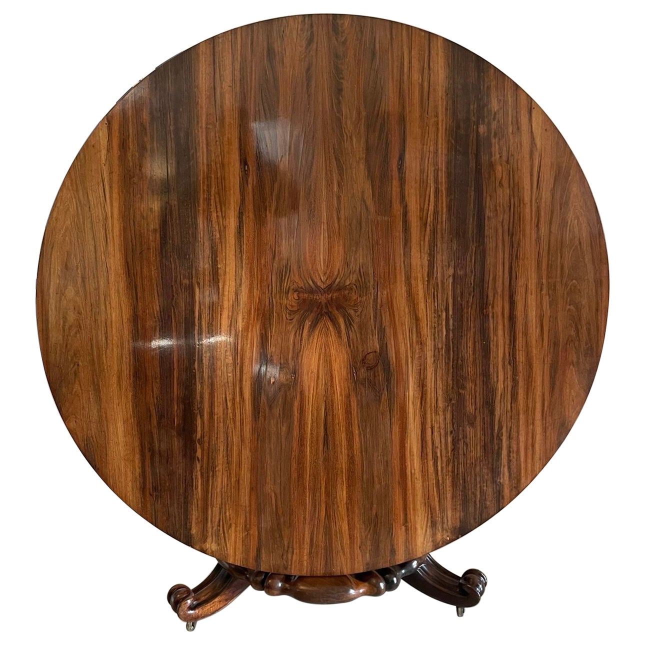 Outstanding Quality Antique William IV Rosewood Circular Dining/Centre Table