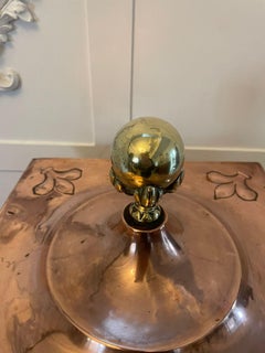 Outstanding Quality Art Nouveau Copper and Brass Coal Box