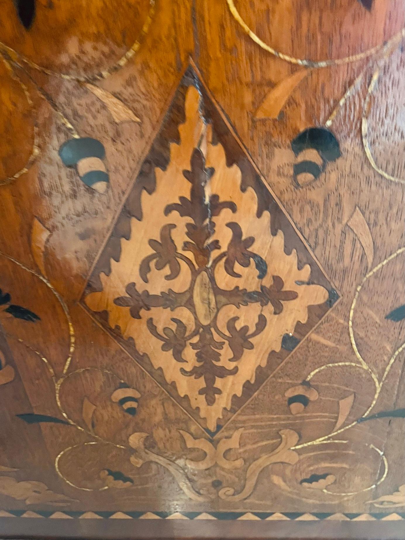 Outstanding Antique Inlaid Marquetry Oak and Mahogany George III Longcase Clock  In Good Condition In Suffolk, GB
