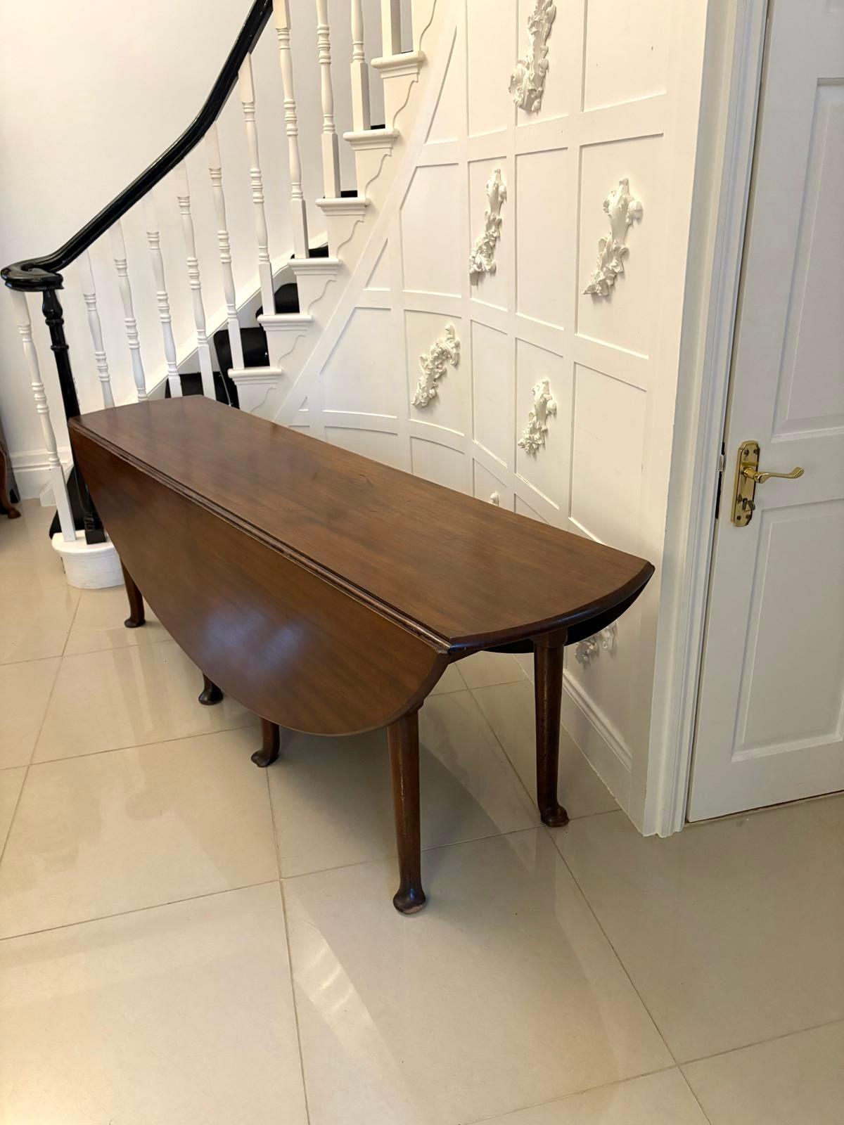 Grande table de salle à manger irlandaise ancienne du 18ème siècle en acajou de qualité exceptionnelle en vente 7