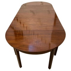 Grande table de salle à manger métamorphique en acajou figuré ancien de qualité exceptionnelle