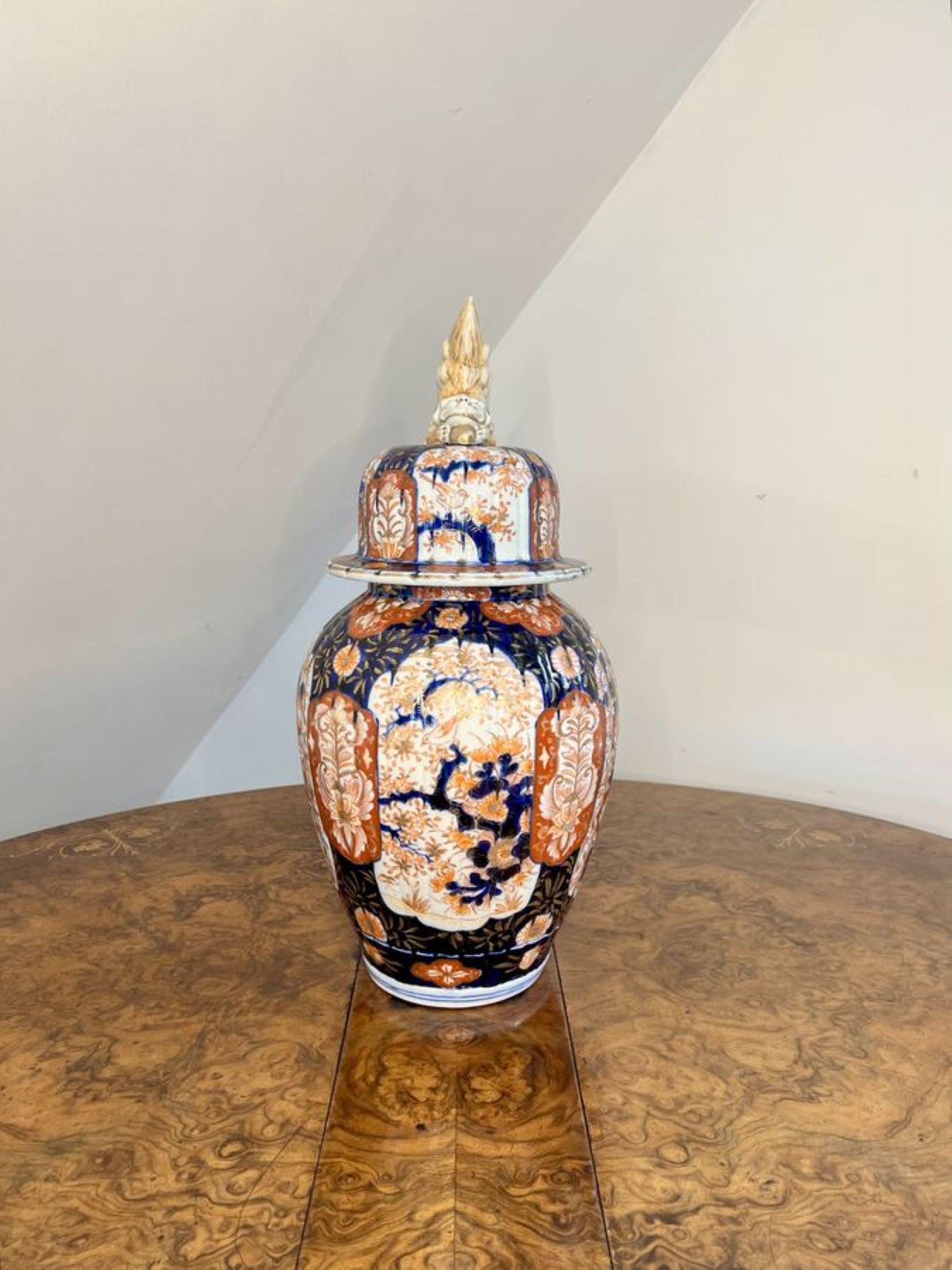 Outstanding quality large antique Japanese imari vase  2