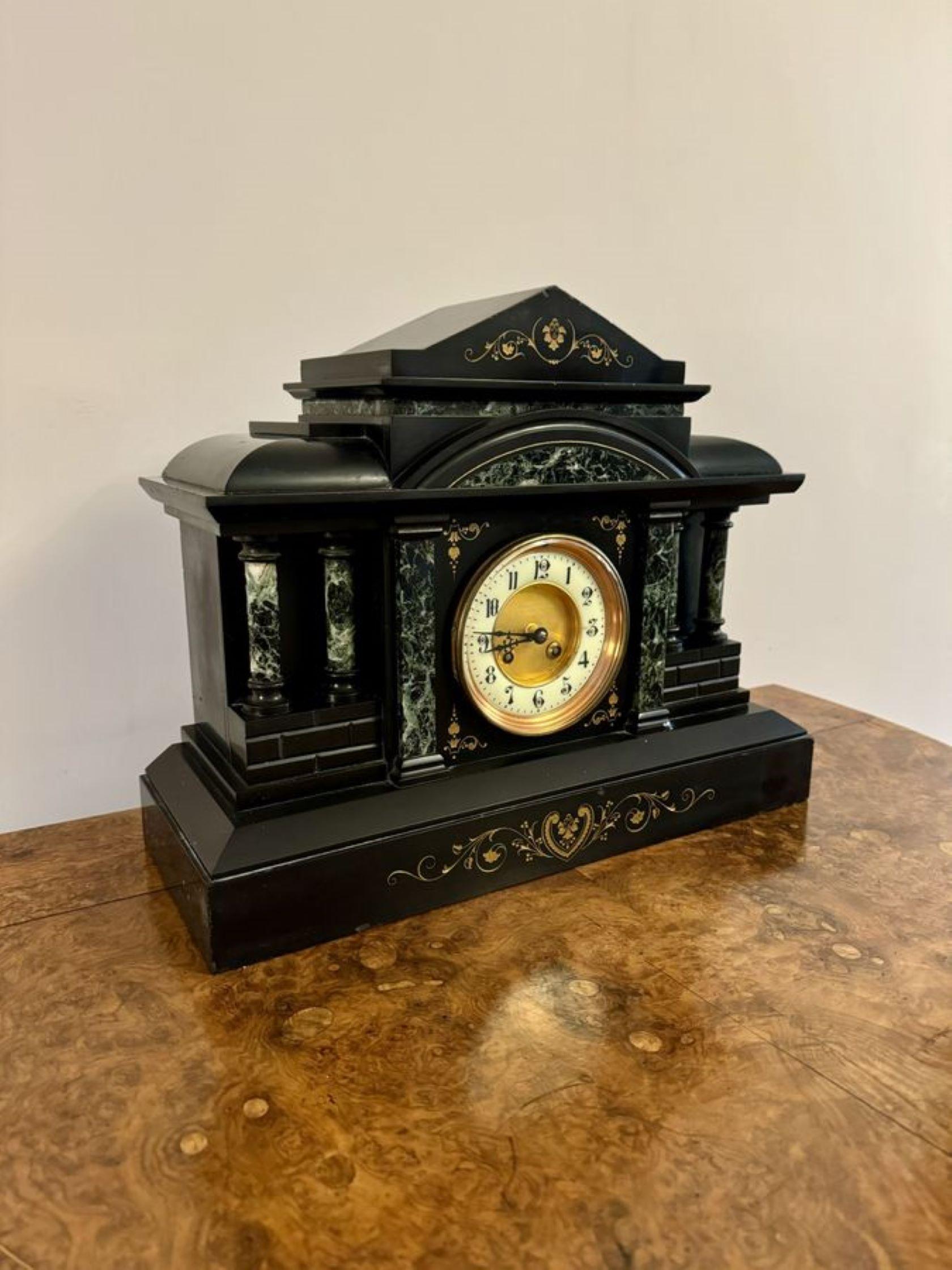 19th Century Outstanding quality large antique mantle clock For Sale