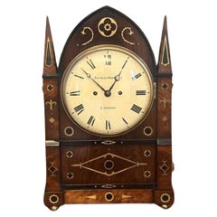 Outstanding quality large Antique regency brass inlaid bracket clock