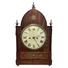Outstanding quality large Antique Regency mahogany brass inlaid bracket clock