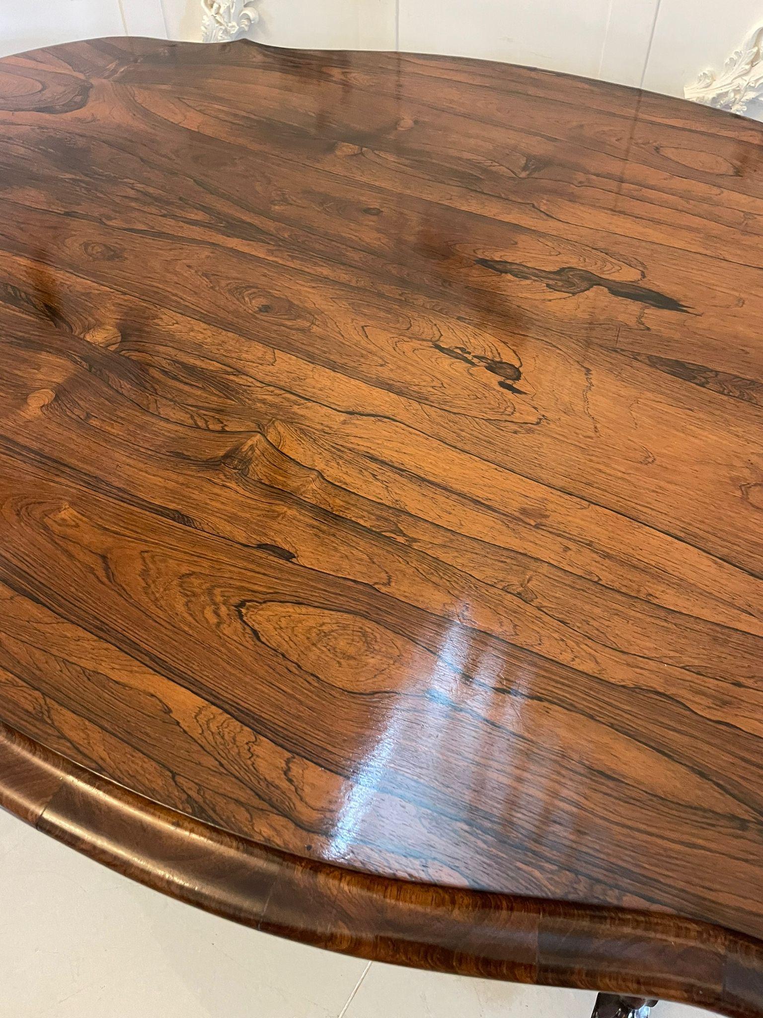 Outstanding Quality Large Antique Victorian Rosewood Centre/Dining Table  For Sale 1