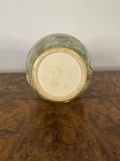 Outstanding quality pair of antique Art Nouveau Royal Doulton stoneware baluster