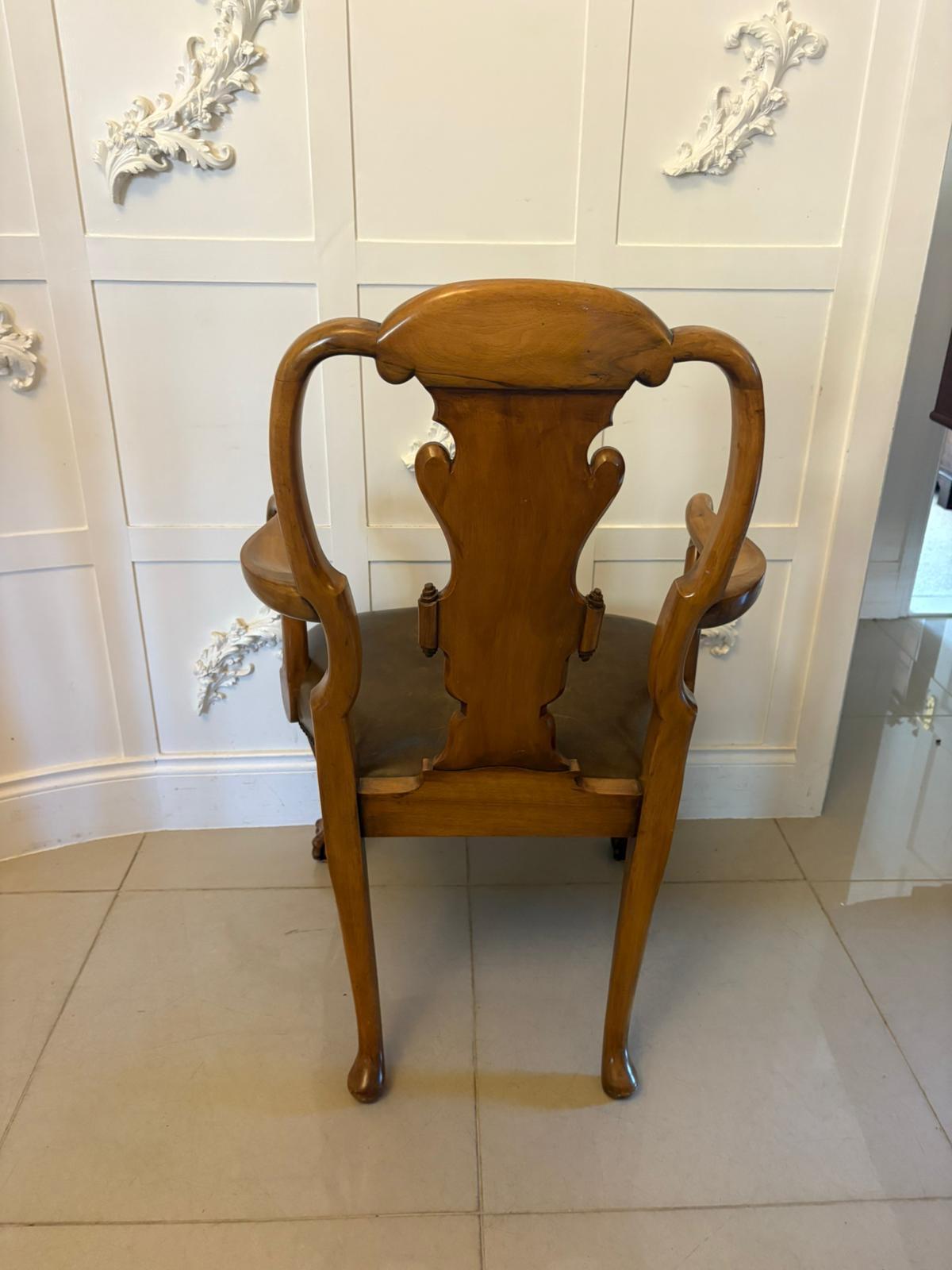 Outstanding Quality Set of 6 Antique Victorian Carved Walnut Dining Chairs For Sale 2