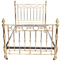 Outstanding Quality Victorian King-Size Brass Bed by Maple & Co