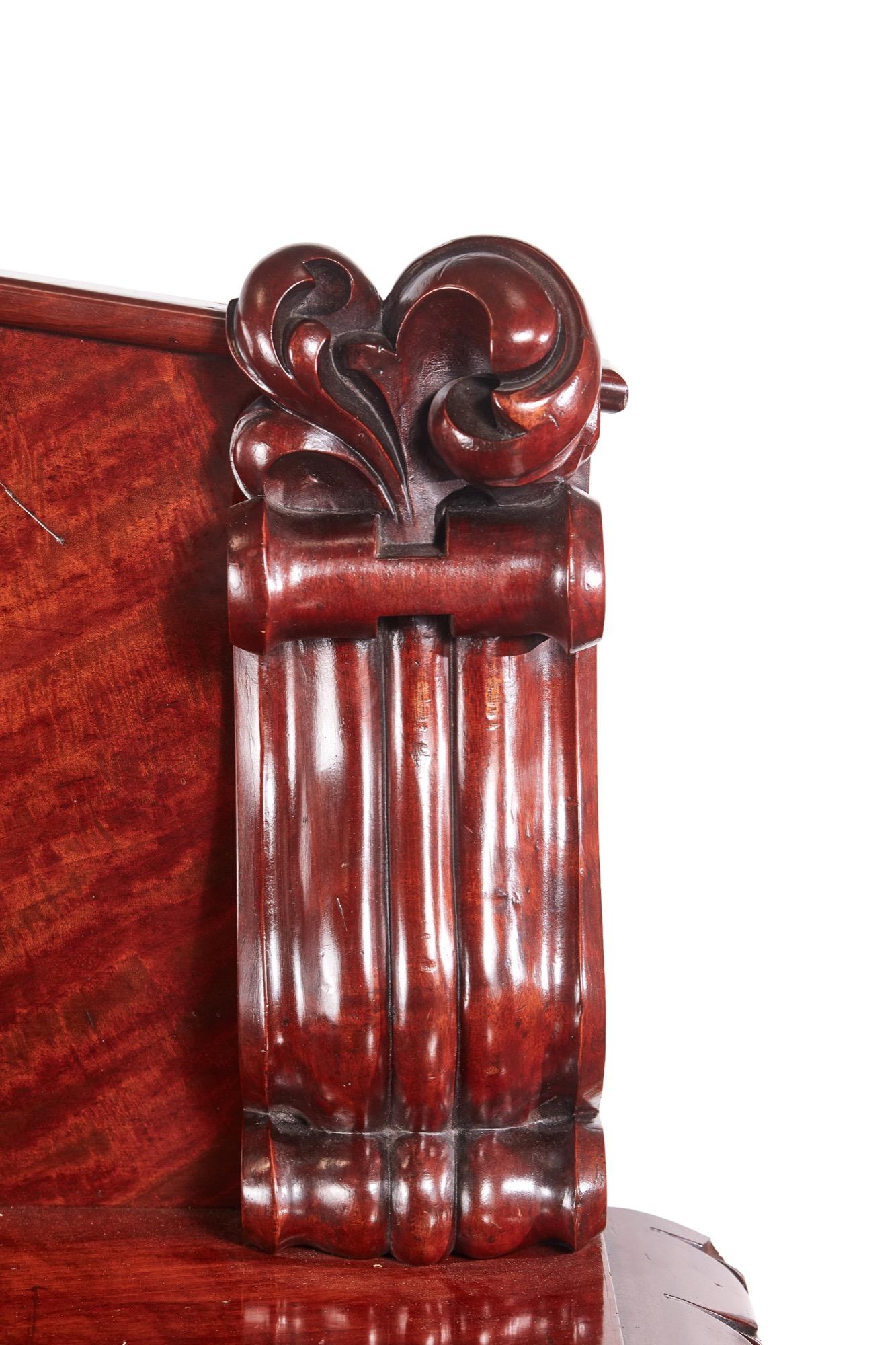 19th Century Outstanding Quality William IV Carved Mahogany Antique Sideboard