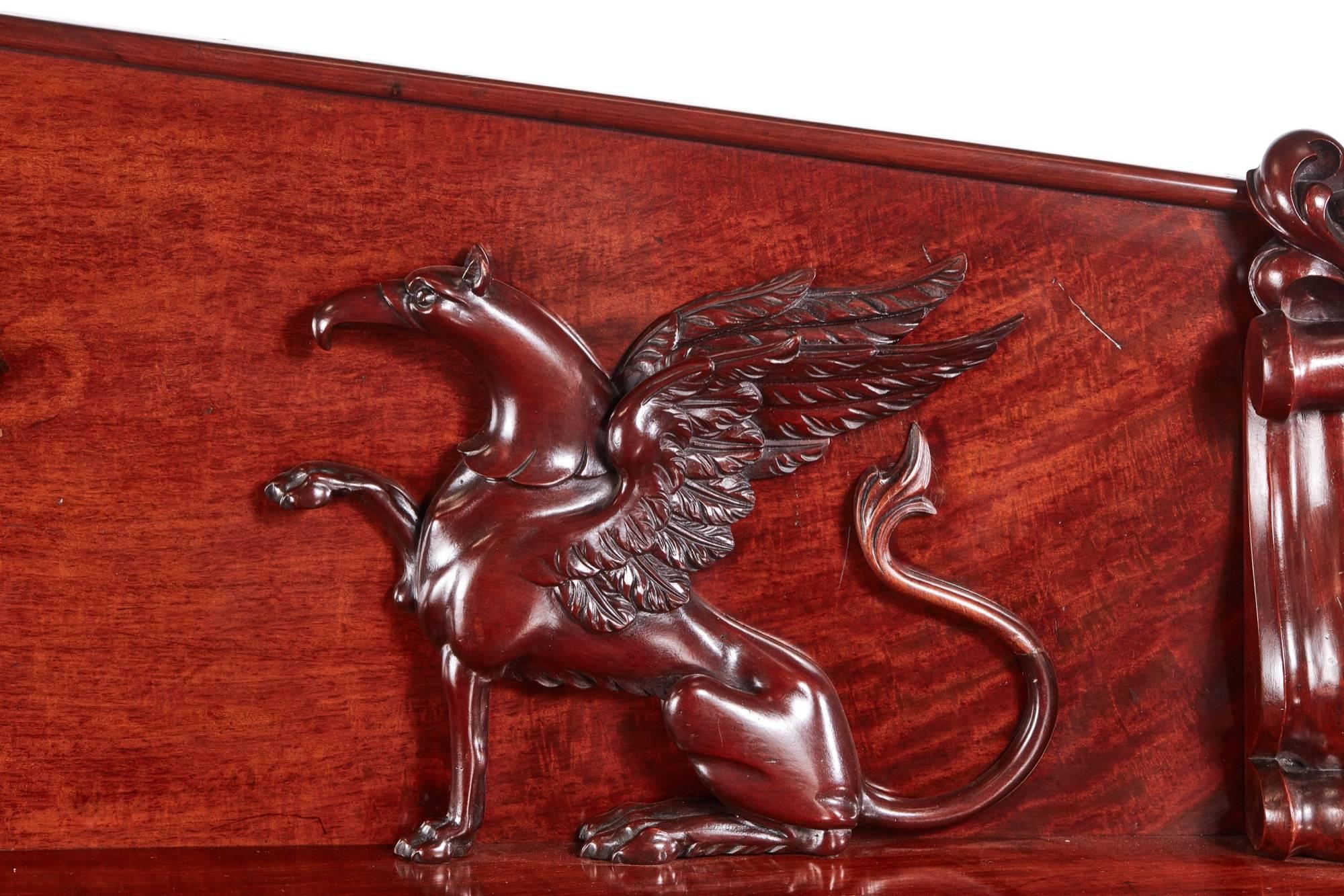 Outstanding Quality William IV Carved Mahogany Sideboard For Sale 2