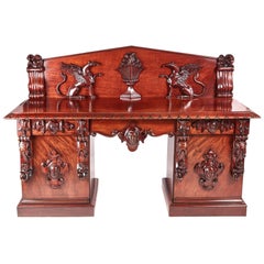 Outstanding Quality William IV Carved Mahogany Sideboard