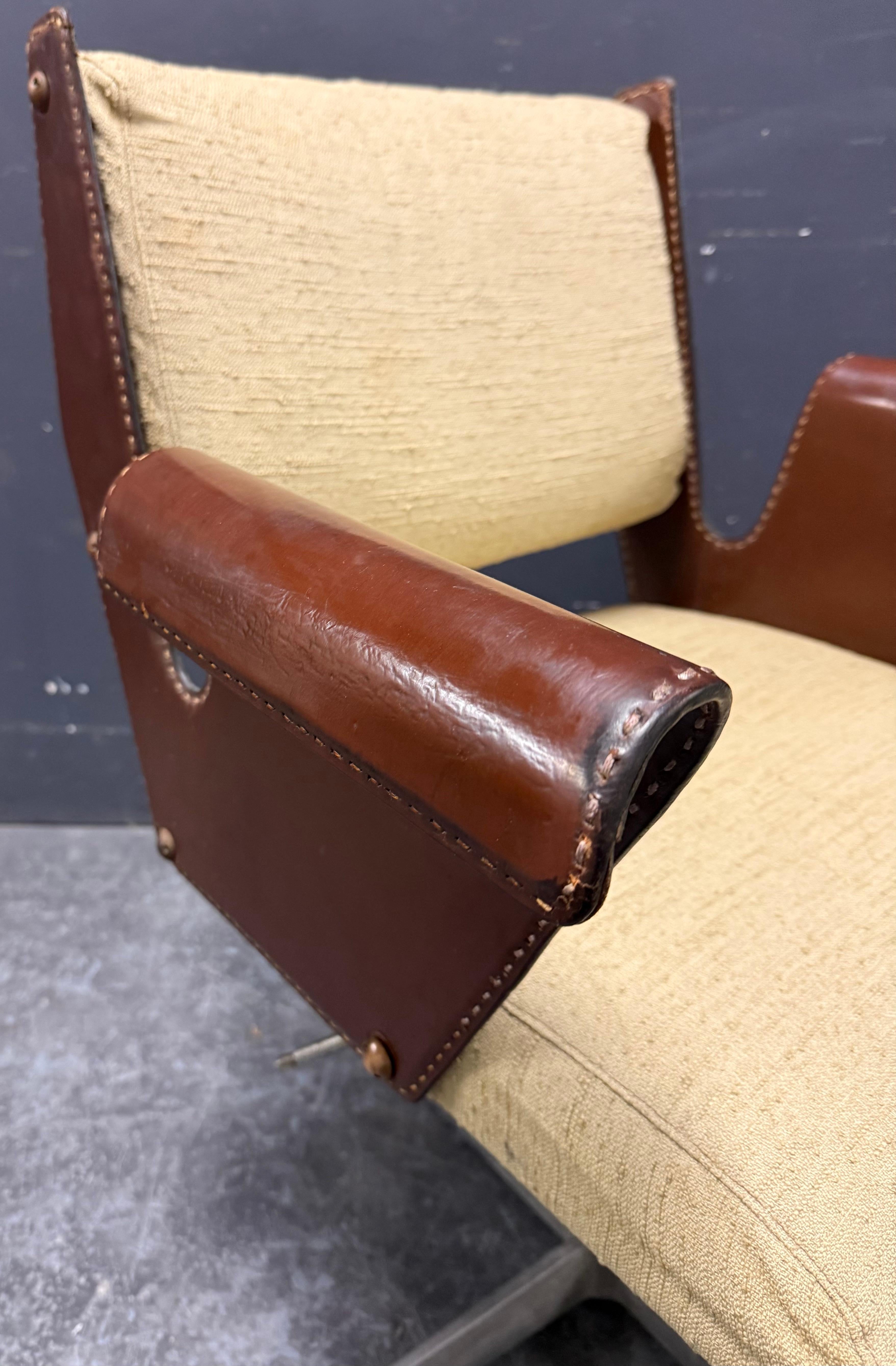Outstanding rare Albenga office chair by Gustavo Pulitzer For Sale 3