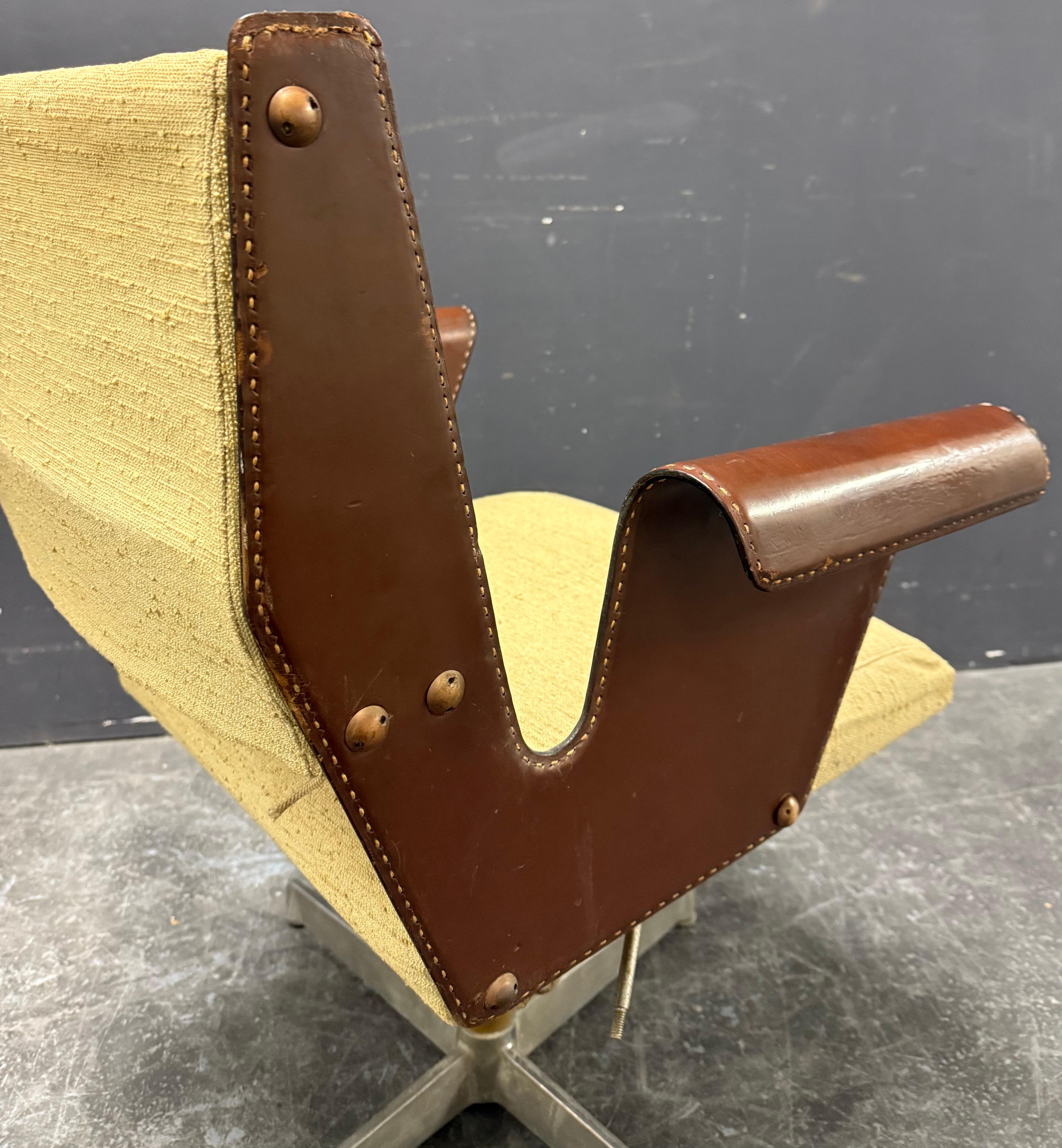 Outstanding rare Albenga office chair by Gustavo Pulitzer For Sale 4