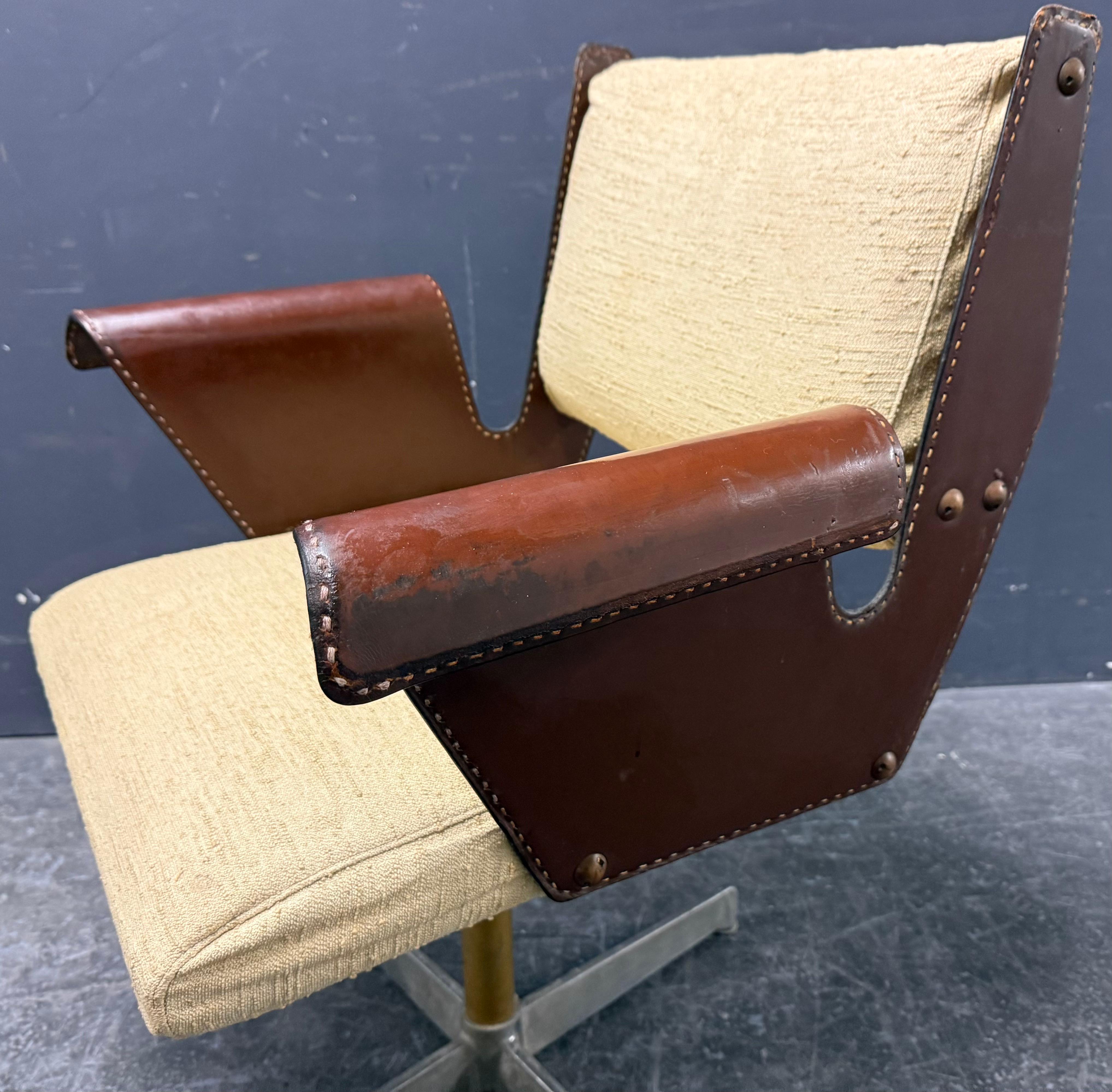 Outstanding rare Albenga office chair by Gustavo Pulitzer For Sale 9