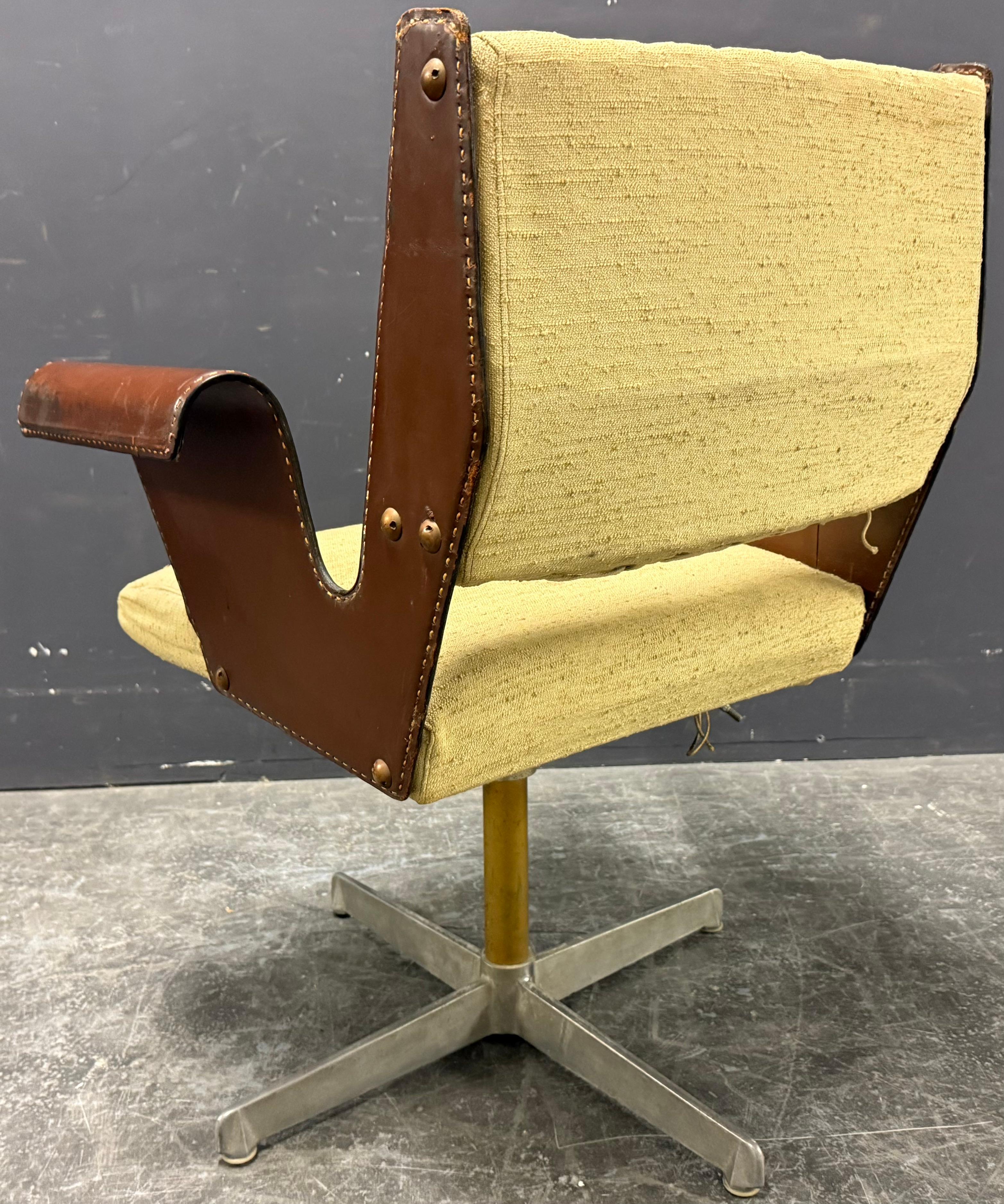 Outstanding rare Albenga office chair by Gustavo Pulitzer For Sale 1