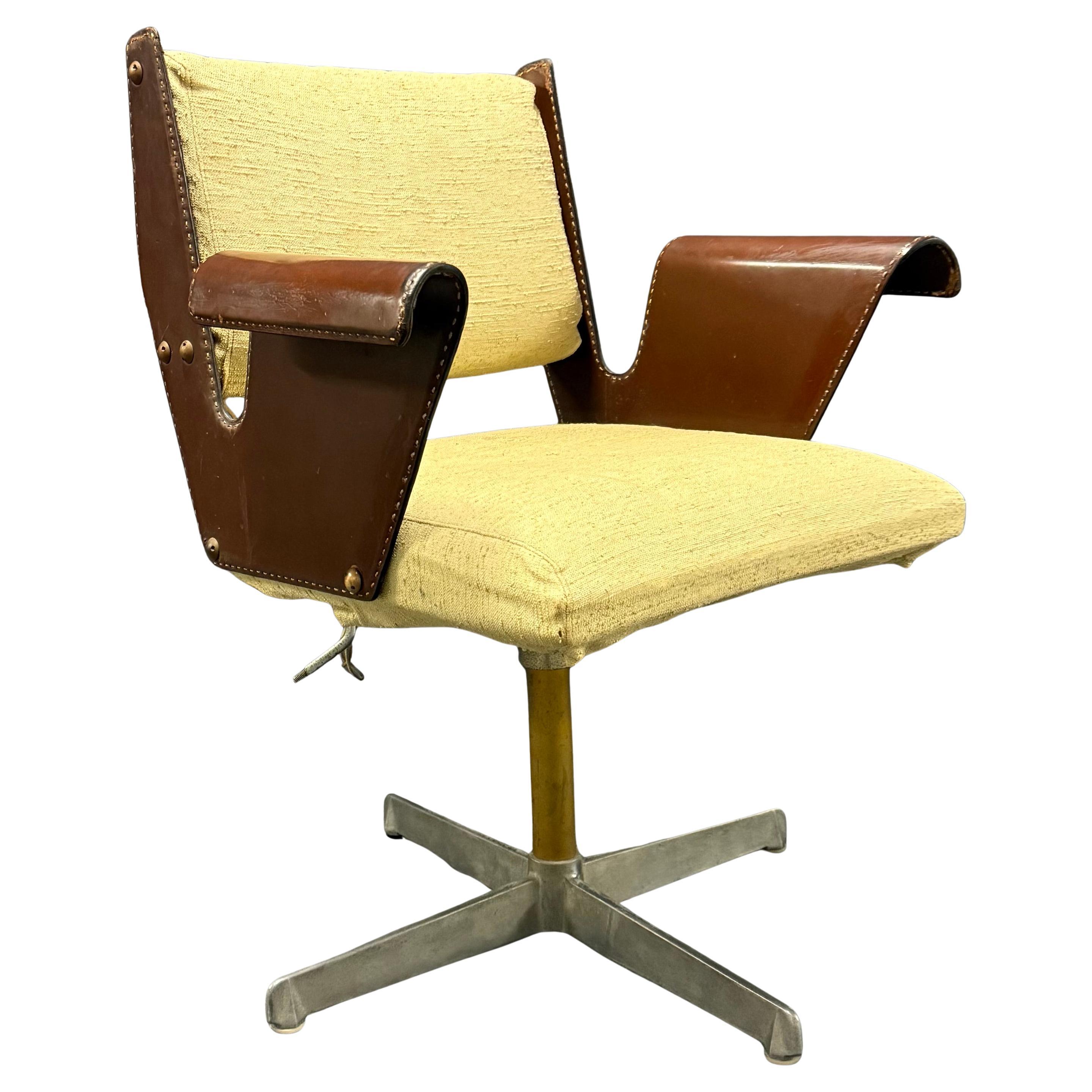 Outstanding rare Albenga office chair by Gustavo Pulitzer For Sale