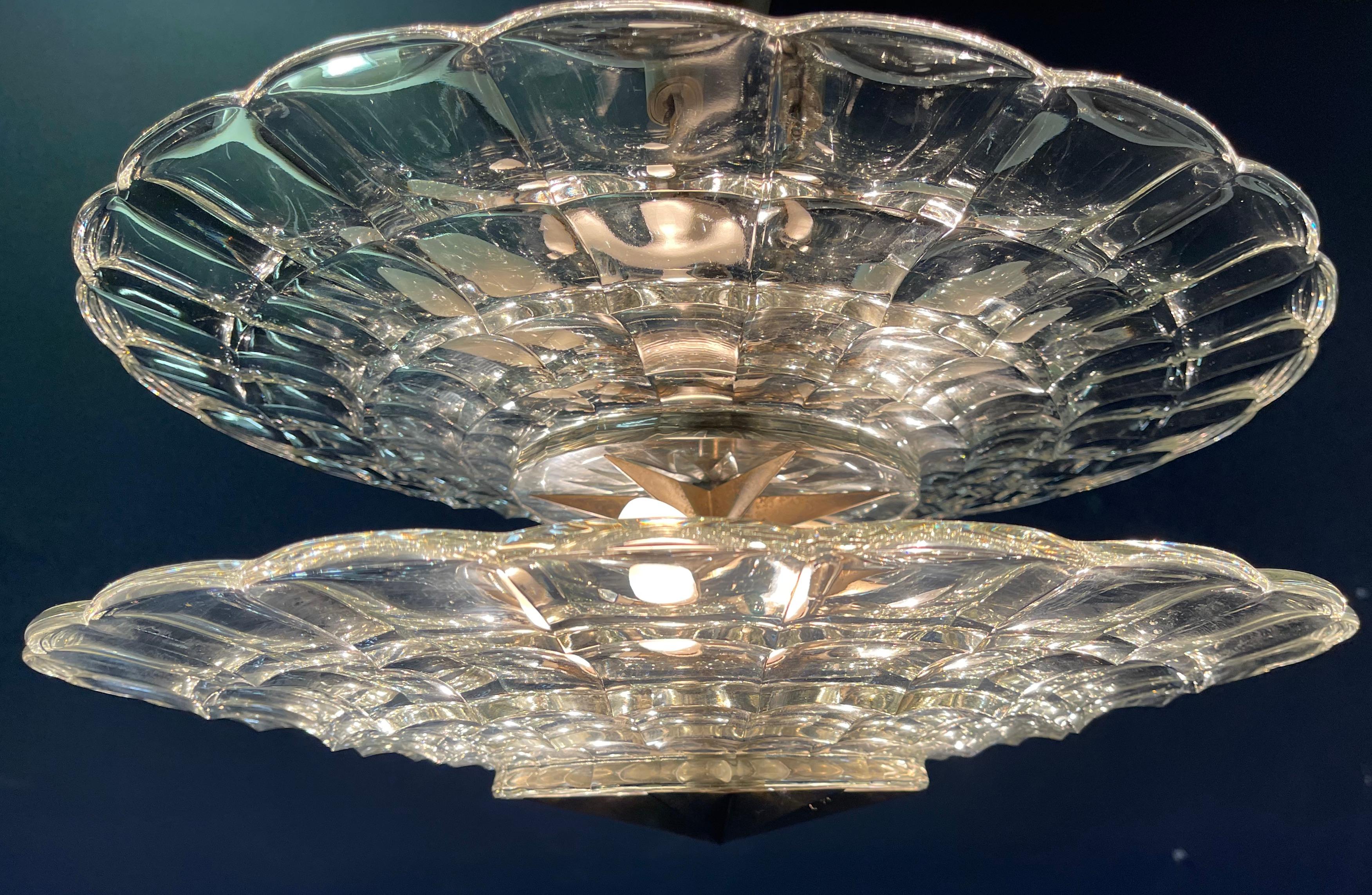 Outstanding Rare and Important Chandelier by Eduard Josef Wimmer-Wisgrill For Sale 4