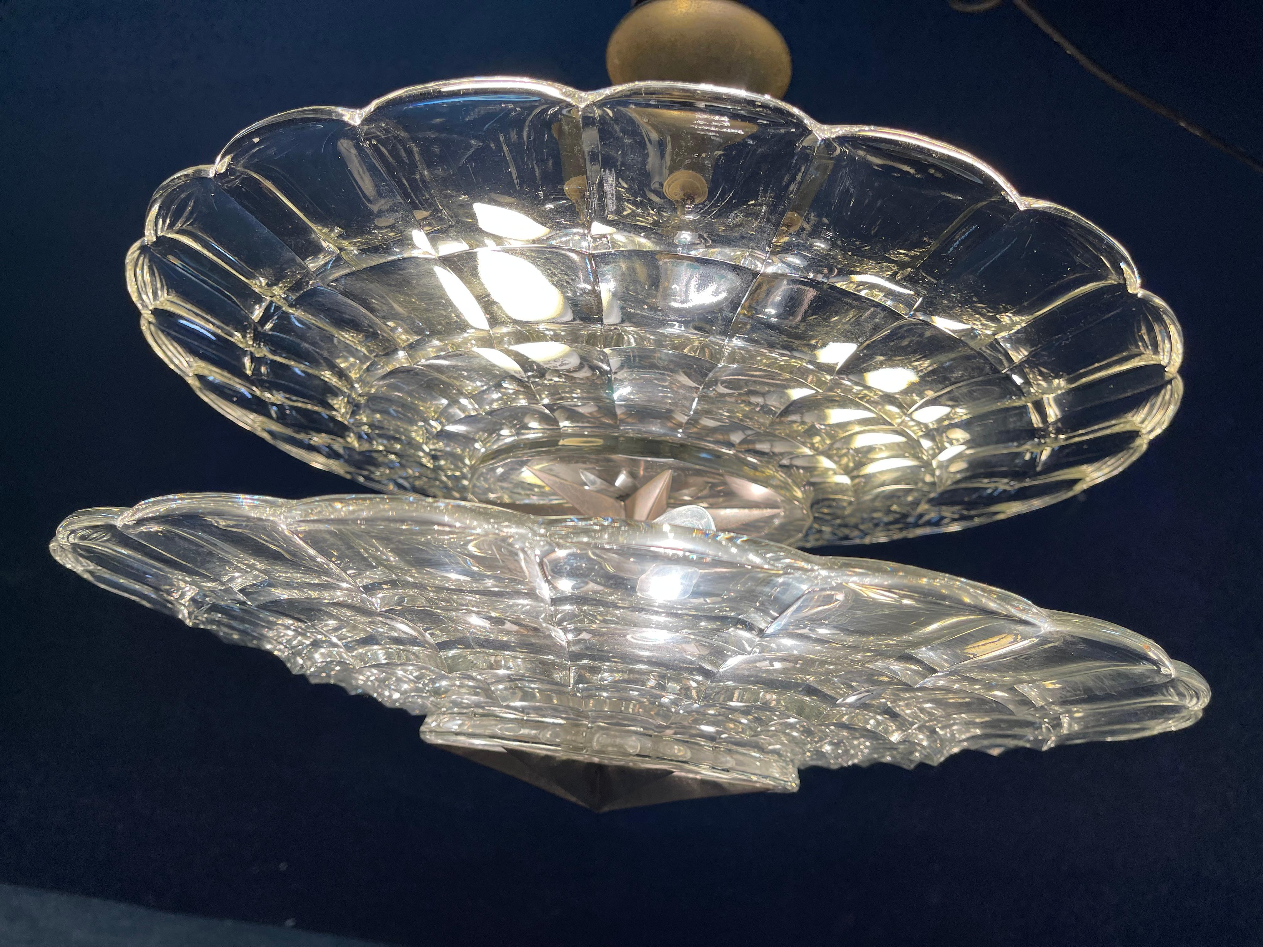 Outstanding Rare and Important Chandelier by Eduard Josef Wimmer-Wisgrill For Sale 5