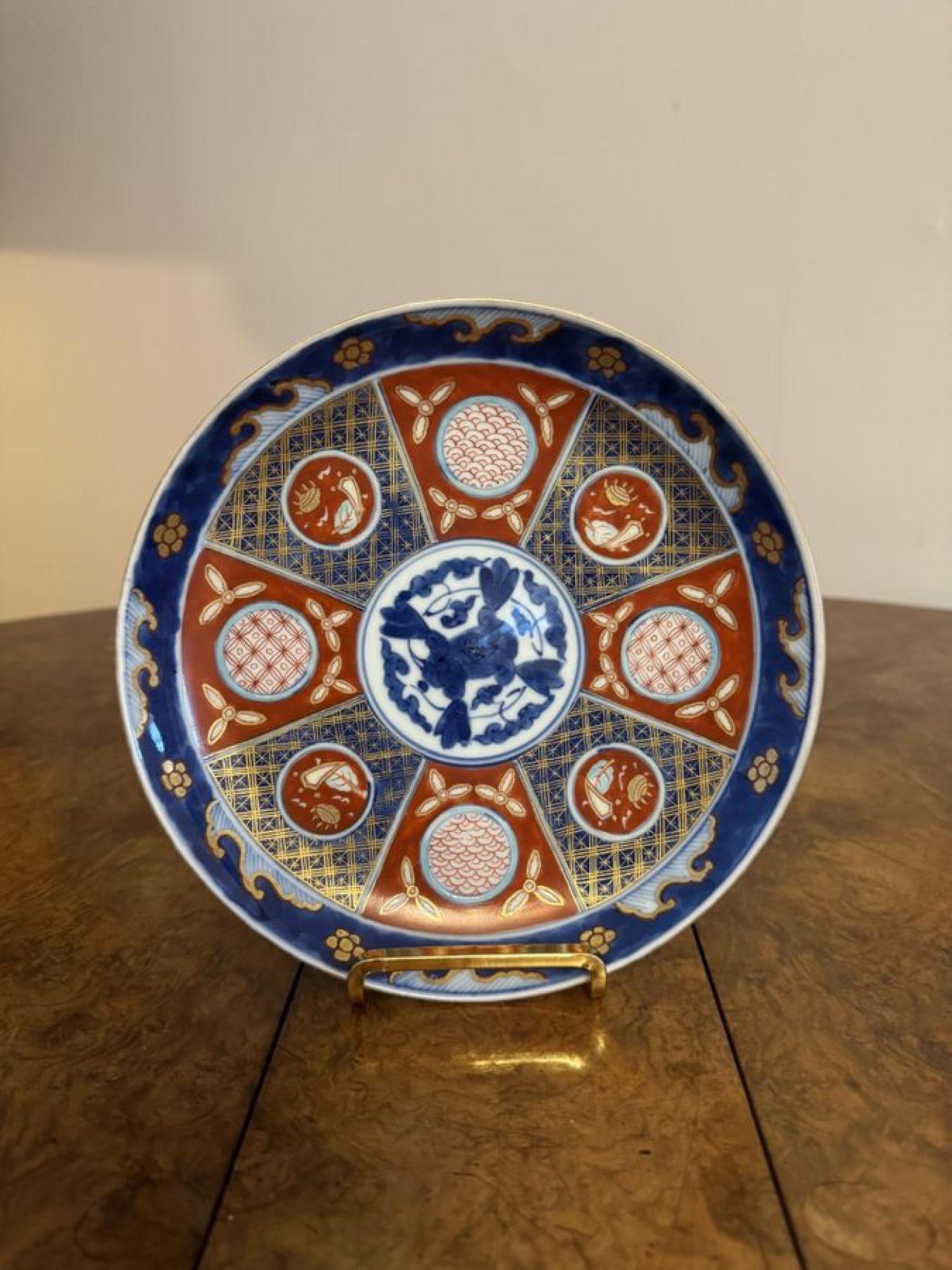 Outstanding rare collection of fourteen matching antique Japanese imari plates In Good Condition For Sale In Ipswich, GB