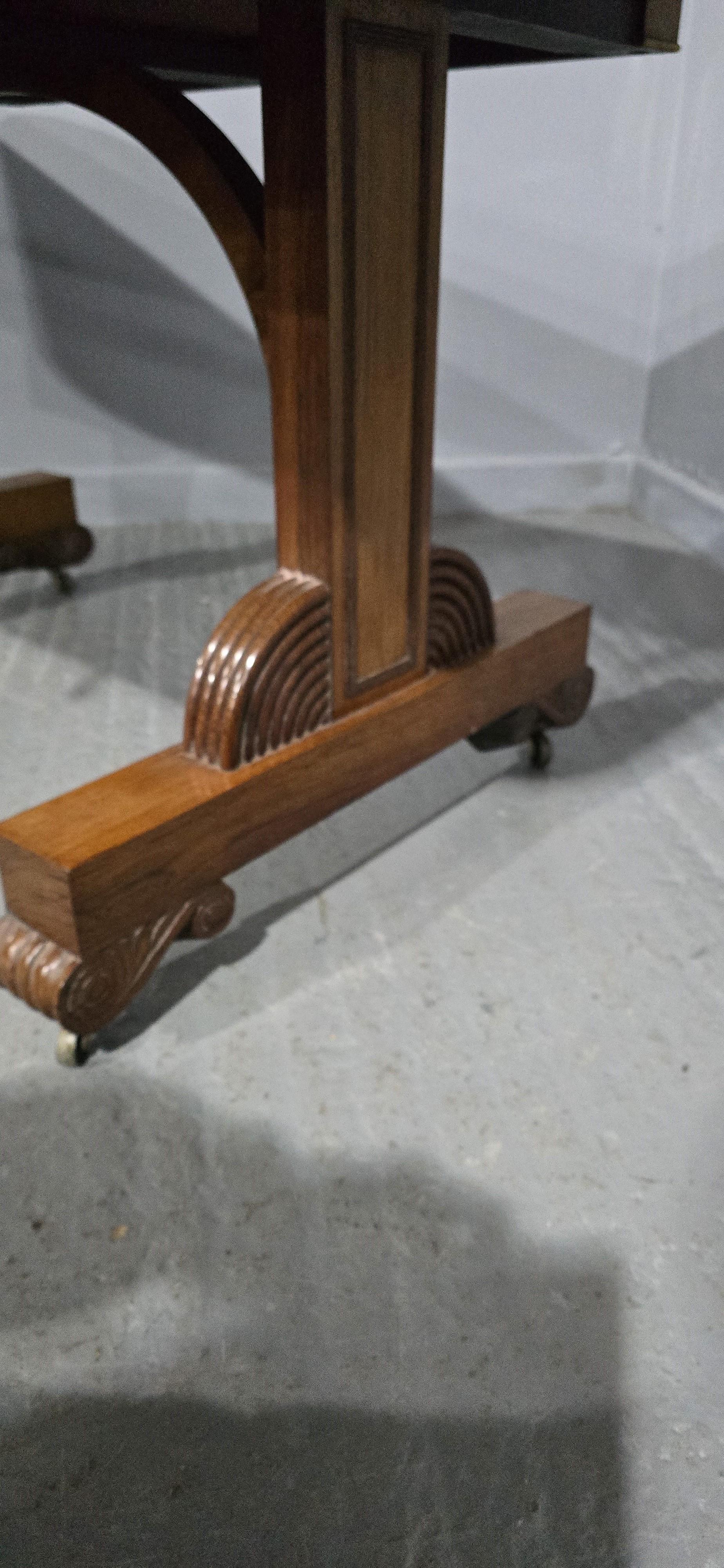 Outstanding Regency Brass Inlaid Sofa Table For Sale 3