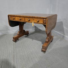 Outstanding Regency Brass Inlaid Sofa Table