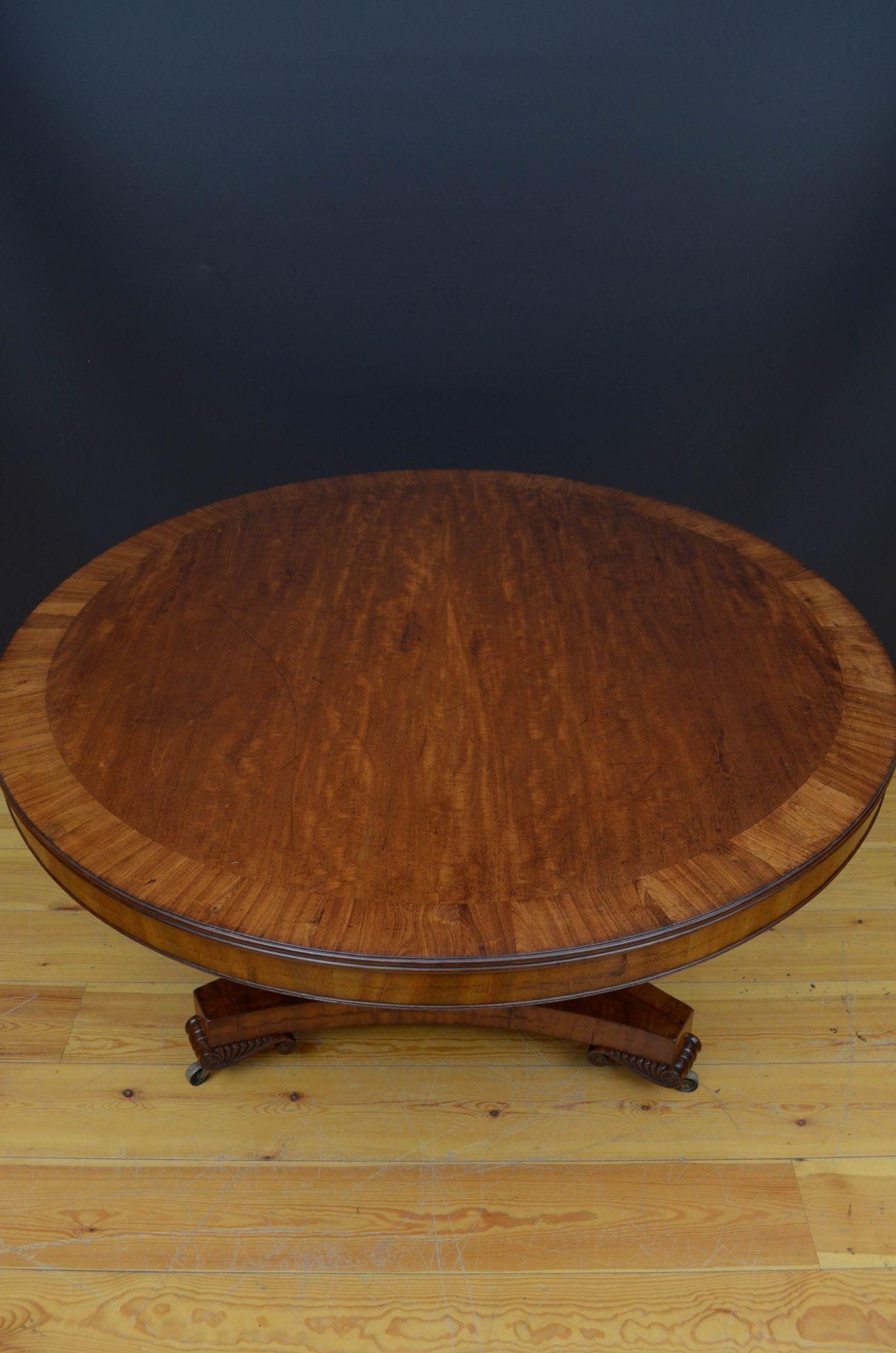 Outstanding Regency Mahogany Centre Table Dining Table In Good Condition For Sale In Whaley Bridge, GB