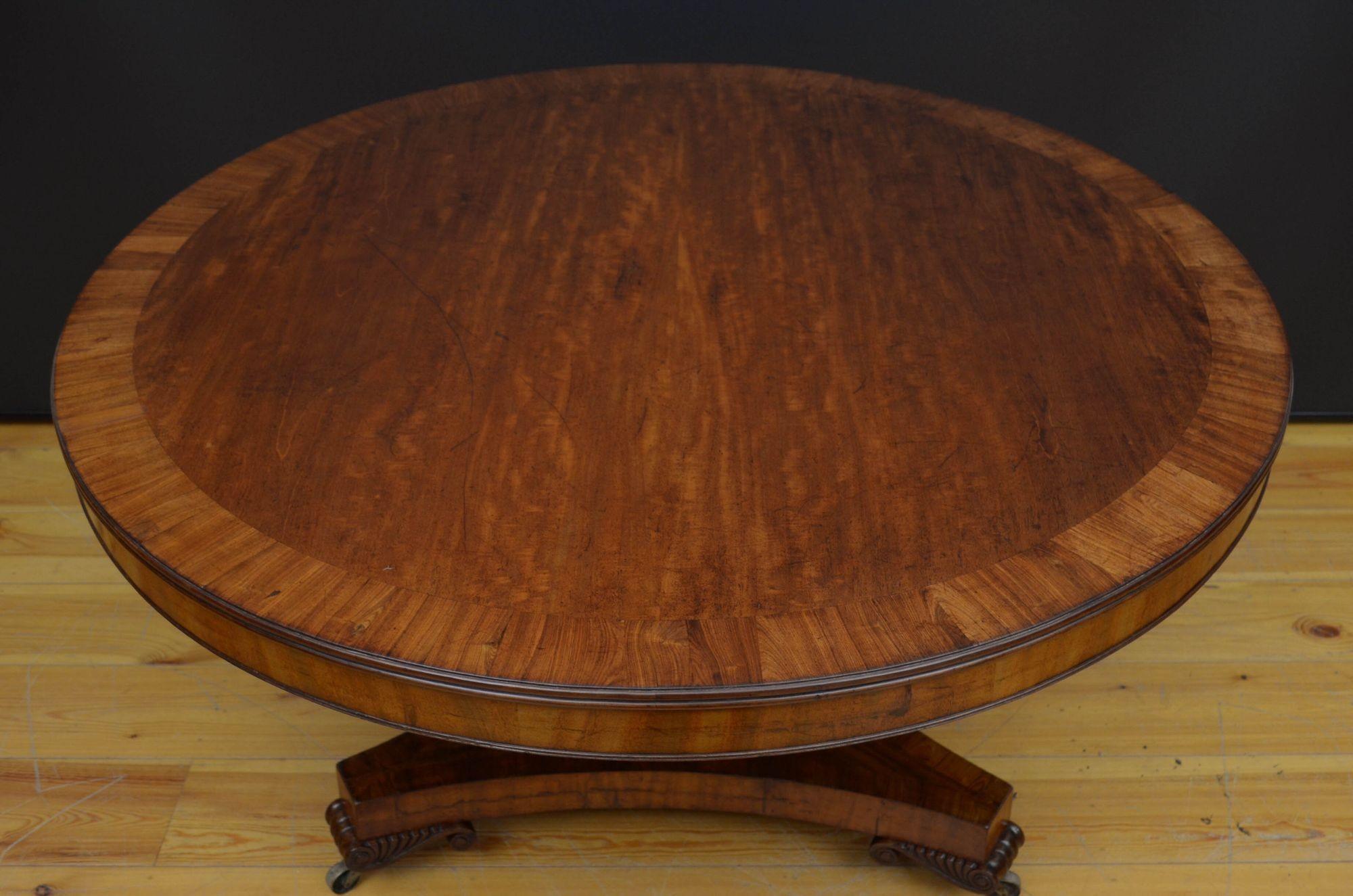 19th Century Outstanding Regency Mahogany Centre Table Dining Table For Sale