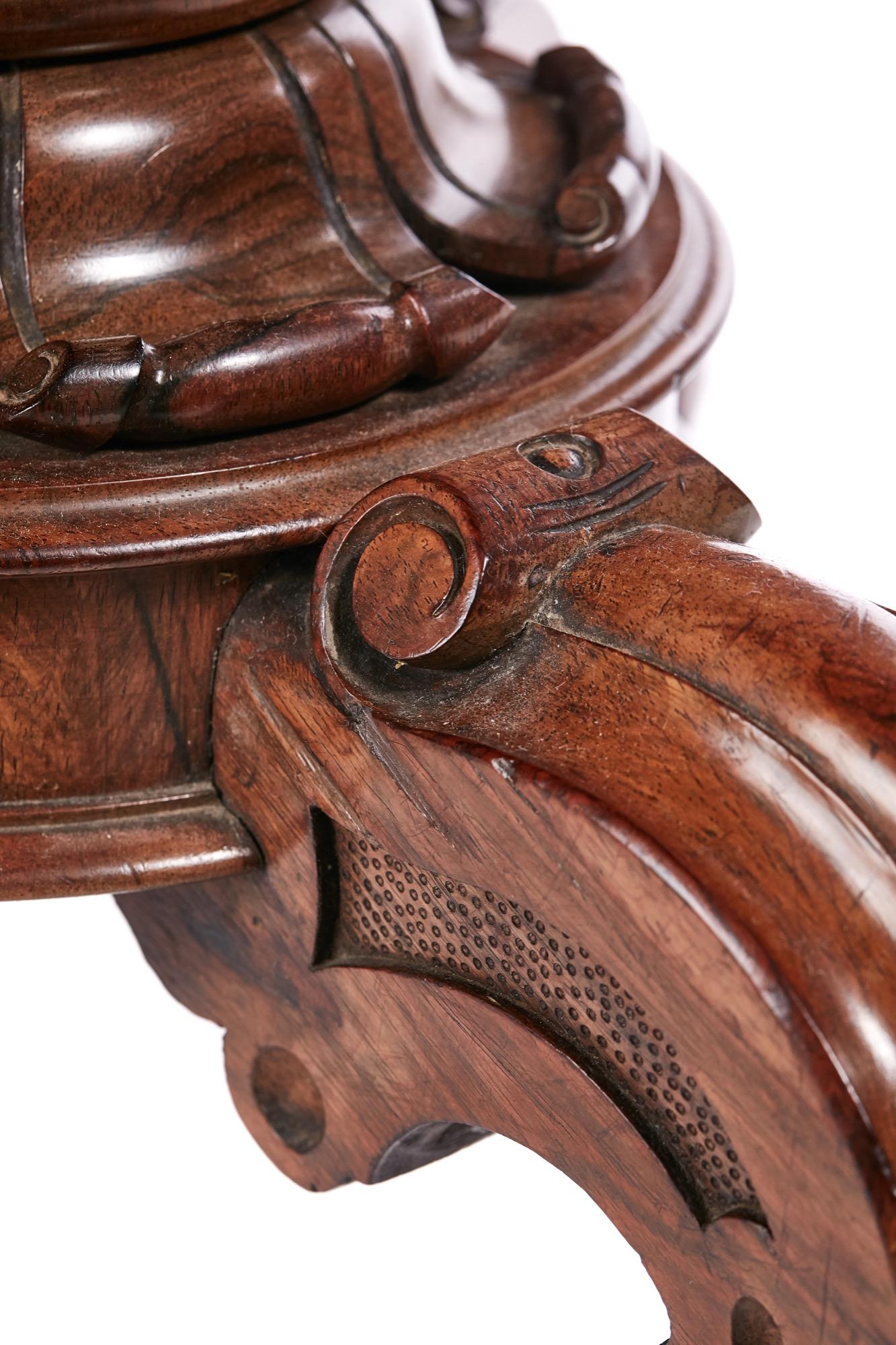 Outstanding Rosewood William IV Round Centre Table 5