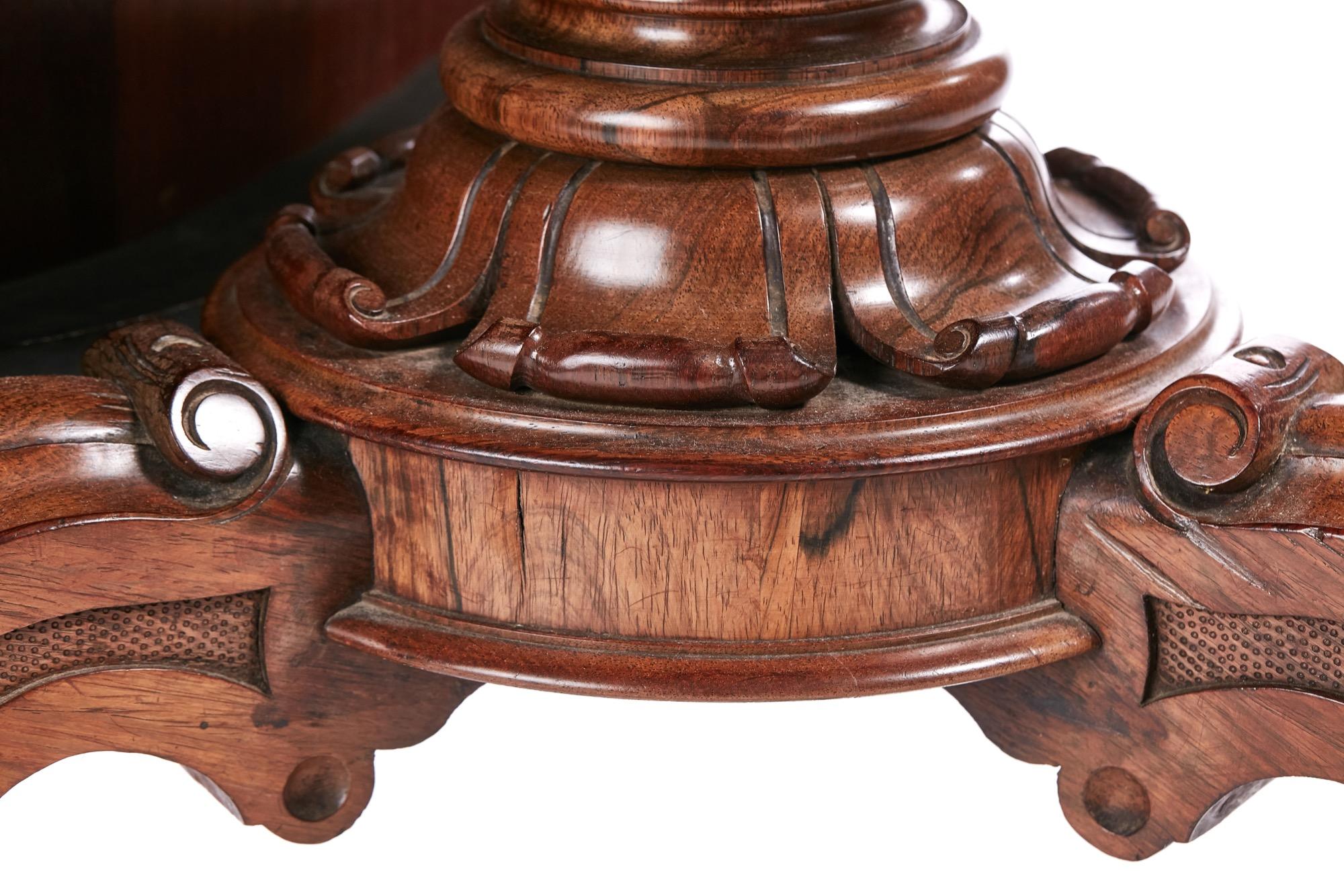 Outstanding Rosewood William IV Round Centre Table 2