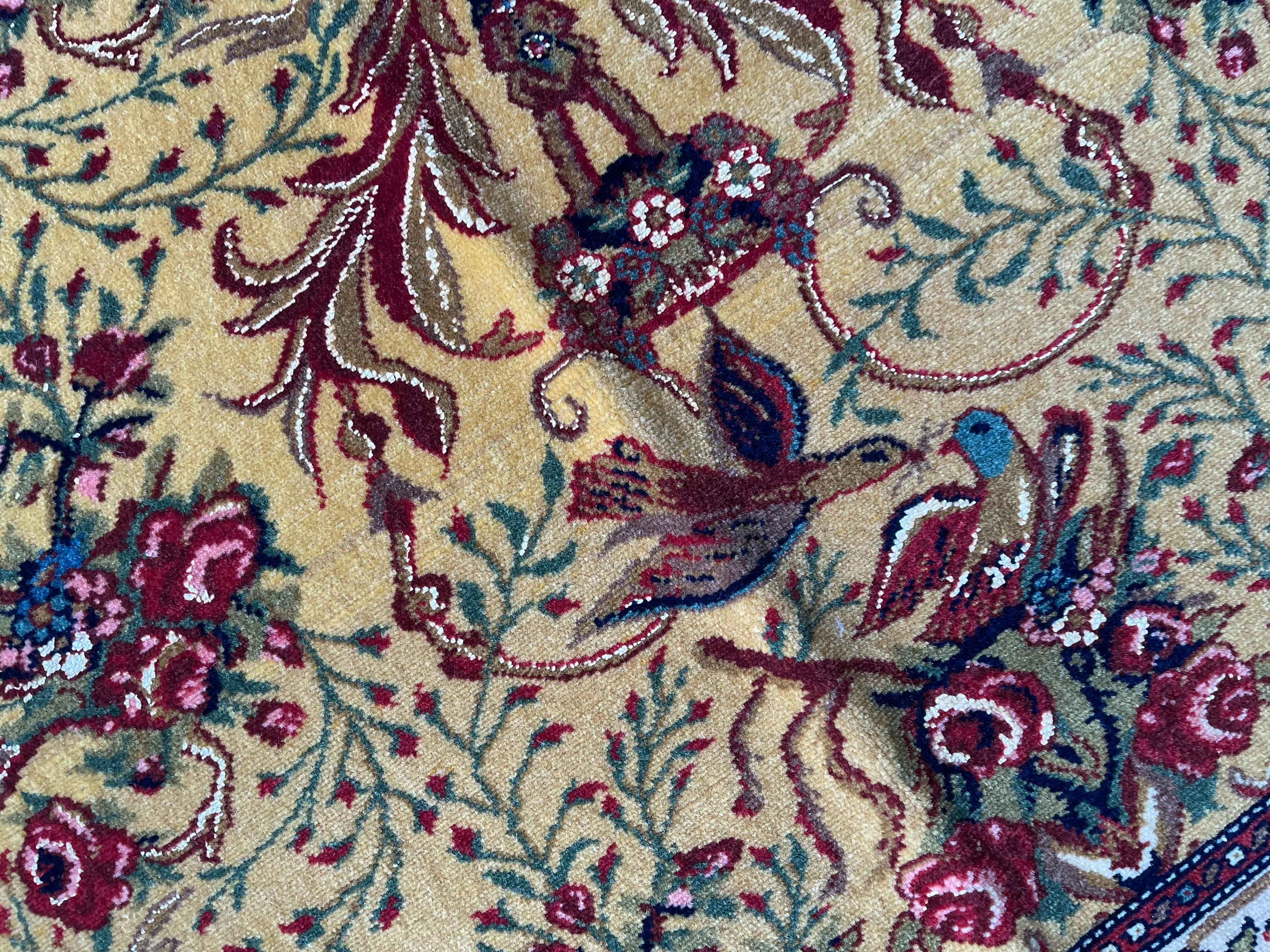 Hervorragender Teppich, All Over Paradise Teppich, handgewebter Goldteppich im Angebot 9